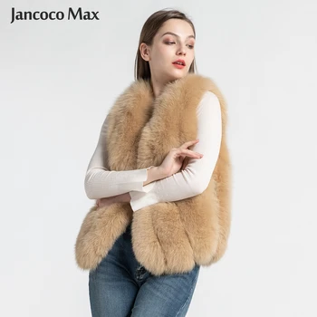 2019 Naują Stilių Moterų Nekilnojamojo Fox Fur Gilets Žiemos Mados Kailio Liemenė Aukštos Kokybės Purus Natūralaus Kailio Liemenė S7582