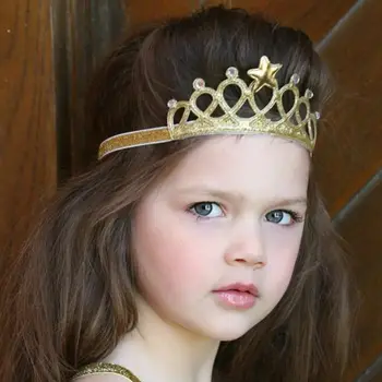 2019 Prekės Plaukų Aksesuarai Baby Girl Karūna Hairband Bamblys Lankelis Vaikas Tiara Gimtadienio Princesė Kostiumai, Galvos Apdangalai