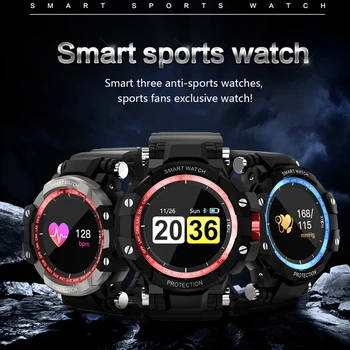 2020 Finow GW68 Smart Watch Vyrai Lauko Sporto relojes Širdies ritmo Monitorius 