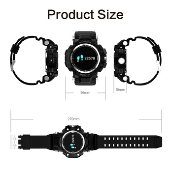 2020 Finow GW68 Smart Watch Vyrai Lauko Sporto relojes Širdies ritmo Monitorius 