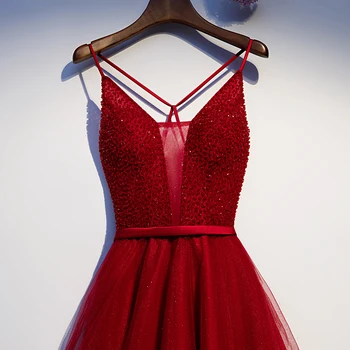 2020-line Prom Dresses Bordo Tiulio Duobute Vakaro Suknelės Ilga Suknelė Šalis Suknelės Promenadzie Suknelė Nėriniai Atgal Chalatas De Soiree