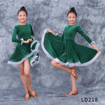2020 Lotynų Praktikos Suknelė Vaikų Mergaičių Lotynų Konkurenciją Šokių Suknelė Cha Cha, Rumba Samba Tango Spektaklis Lotynų Dancewear