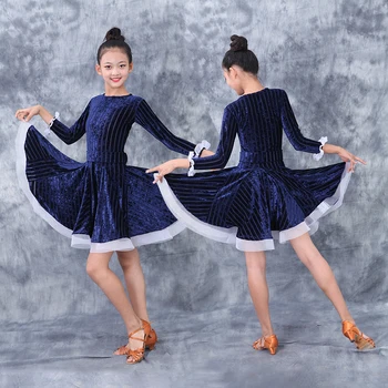 2020 Lotynų Praktikos Suknelė Vaikų Mergaičių Lotynų Konkurenciją Šokių Suknelė Cha Cha, Rumba Samba Tango Spektaklis Lotynų Dancewear