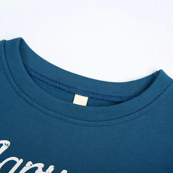 2020 m. Pavasarį anA Rudenį Naujų ilgomis Rankovėmis T-Shirt Mielas Modelį, Raštą, Spausdinimo Raundo Kaklo Prarasti Trumpas Megztinis Moterų Palaidinukė