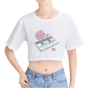 2020 Metų Vasaros Moterų Marškinėlius Priežasčių, Kodėl Laiškas Harajuku Mados Bamba Sexy Marškinėliai Camisetas Mujer Manga Corta