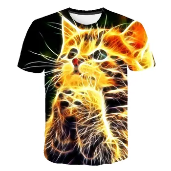 2020 Naujas vasaros 3d HD Gyvūnų spausdinti cool T-shirt vyrai su bts t marškiniai, trumparankoviai gyvūnų modelio atsitiktinis sporto O-neck Tee