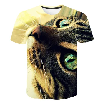 2020 Naujas vasaros 3d HD Gyvūnų spausdinti cool T-shirt vyrai su bts t marškiniai, trumparankoviai gyvūnų modelio atsitiktinis sporto O-neck Tee