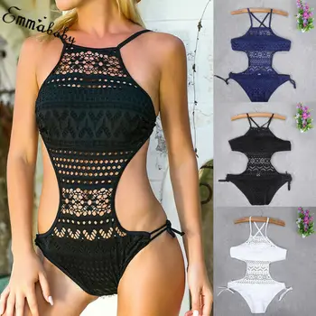 2020 Naujų Seksualių Moterų vientisas maudymosi kostiumėlis Vasaros maudymosi Kostiumėliai Paplūdimio, Push-up Monokini Bikini Maudymosi