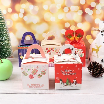 2021 10vnt Kalėdų Dovanų Pakavimo Dėžutės Snaigės Kalėdų vaisių, Saldainių Dėžutė Su Dekoratyviniais Vestuvių Tiekimo Dėžės
