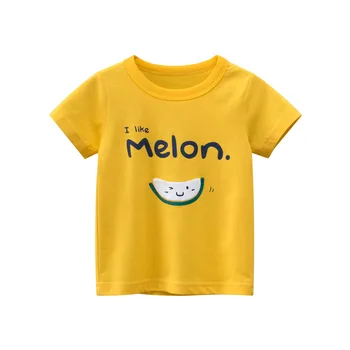2021 Vasaros Nauja Vaikų trumparankoviai Vaisių T-Shirt Baby Girl Drabužiai