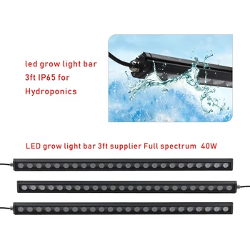 2021Wholesale Vandeniui led grow light bar 54W 72W 108W 132W Dulkių Įrodymas Šiltnamio efektą sukeliančių/Ūkio/Sodo Naudoti Augti Baras Augalinė/Gėlių