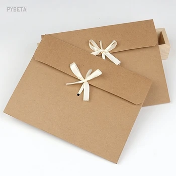 20pcs- 24*18*0.7 cm Retro Kraft popieriaus voką dovanų dėžutė Balto kartono, Šilko šalikai, arbatos pakuotės, dėžutės