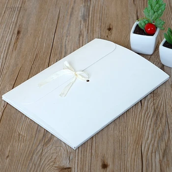 20pcs- 24*18*0.7 cm Retro Kraft popieriaus voką dovanų dėžutė Balto kartono, Šilko šalikai, arbatos pakuotės, dėžutės