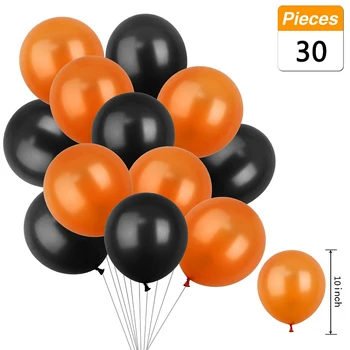 20pcs/daug BTRUDI Helovinas balionai 12inch 2.8 g oranžinė juoda latekso balionas atostogų šalis apdaila
