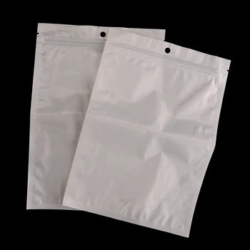 20pcs Užtrauktukas Plastikiniai Maišeliai Skaidrus Plastikinis Užtrauktukas Zip Lock Bags Paketas Su Pakabinti Skylę Vandeniui