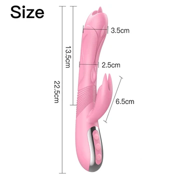 225x70x35mm Makšties G Spot Dildo 12 Rūšių Dvigubas Vibratorius Kalba Lyžis Galingas Klitorio Stimuliatorius Moterų masturbator