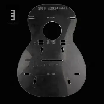 23inch Skaidrus Ukulėle Uke Kūno Formą Mini Gitara Luthier Įrankis 280 x 206 x 4mm