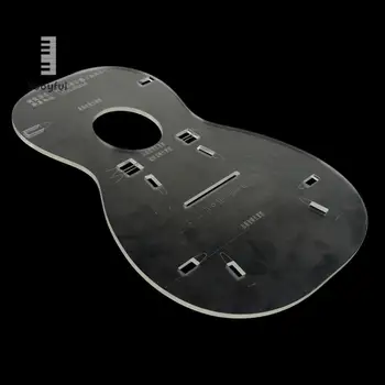23inch Skaidrus Ukulėle Uke Kūno Formą Mini Gitara Luthier Įrankis 280 x 206 x 4mm