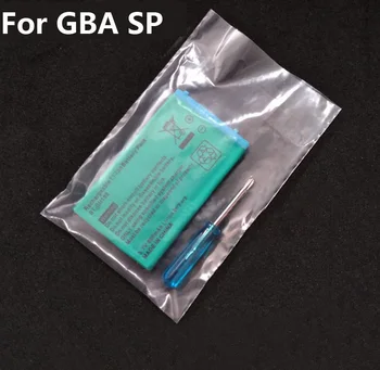 2vnt 3.7 V 850mAh Įkraunama Ličio-jonų Baterija Nintendo Game boy Advance Už GBA SP Valdytojas Gamepad Baterija Su Įrankiu