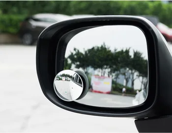 2vnt 360 Laipsnių Automobilių veidrodėliai Plataus Kampo Apvalios Išgaubtos aklojoje veidrodžių už automobilių Galinio vaizdo veidrodėlis Lietaus Atspalvis