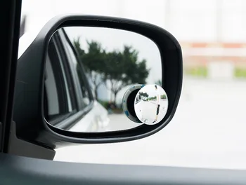 2vnt 360 Laipsnių Automobilių veidrodėliai Plataus Kampo Apvalios Išgaubtos aklojoje veidrodžių už automobilių Galinio vaizdo veidrodėlis Lietaus Atspalvis