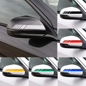 2vnt Automobilio galinio vaizdo veidrodžio atspindintis lipdukai Jaguar X-TYPE F-TYPE, S-TYPE XE XF XJ XK XJR XFR XJS XJL Reikmenys, automobilių stilius