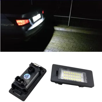 2vnt Automobilio LED Skaičius Licenciją Plokštelės Šviesos BMW E39 M5 E70 