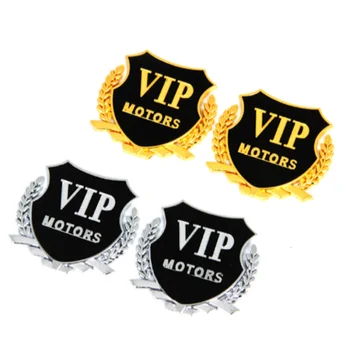 2vnt Automobilių Stiliaus 3D Logotipas VIP MOTORS 