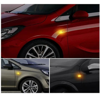2vnt Dinaminis LED Automobilio Šoniniai Gabaritiniai Žibintai Kartotuvas Signalo Žibintai Opel Insignia, Astra Zafira Vectra dėl Chevrolet Cruze