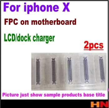2vnt FPC jungtis LCD skaitmeninis keitiklis dokas įkroviklis flex cable For iPhone 