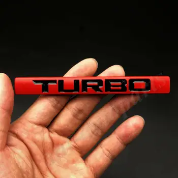 2vnt Metalo Raudona Turbo Automobilio bagažo skyriaus Logotipas Ženklelis Lipdukas Lipdukas i VTEC 370 220 210