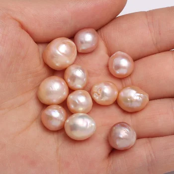 2vnt Natūralių Gėlavandenių Perlų Bulvių-Prarasti formos Karoliukų, Skirta 