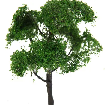 2x Dažytos Guoba Modelis Medžio 12cm/4.72 colių 1:75 HO už Diorama Kraštovaizdžio Statyti
