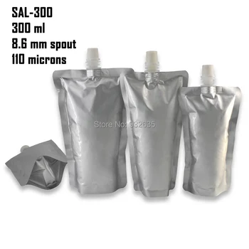 (300 ML) SALC-300 Aliuminio Folija Mylar Atsistoti Snapelis Maišelis 20 VNT (4.3 mils ),Padažas Skalbimo miltelių, Maudymosi Rasos Padažas Želė Krepšys