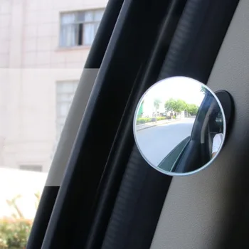 360 plataus kampo apskrito išgaubto veidrodžio Durų pusėje mažas apvalus veidrodis didelis laukas galinio vaizdo pagalbinės Automobilio galinio vaizdo veidrodėlis