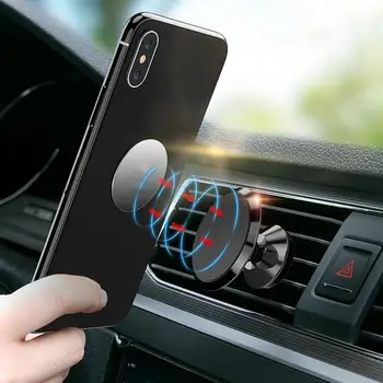 360 Rotable Oro Angos Magnetinį Laikiklį mobiliajam telefonui Magnetas GPS Telefono Laikiklį Universalus Laikiklis, Automobilinis Navigacijos Automobilių Stovėti D7A2
