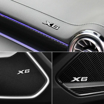 3D Automobilių stereo Garsiakalbis aliuminio ženklelis emblema Lipdukas BMW X6 2010-2019 Automobilių Reikmenys Stilius