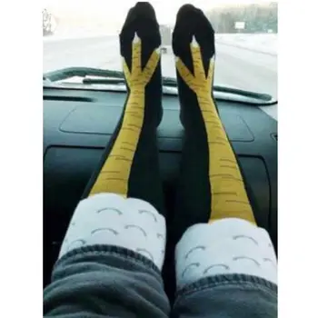 3D Juokinga Vištienos Moterų Kojinės aukštakulniais Kojinių Žiemą, Rudenį, Mielas, Juokingas Plonas Kojų Pėdų Ponios Kūrybos Kojinės
