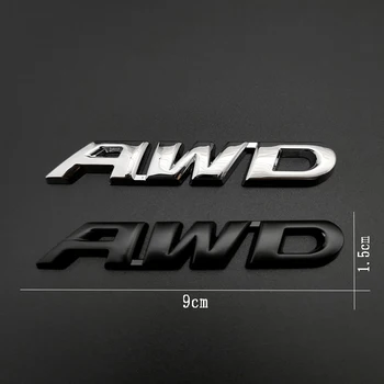 3D Metalo AWD Ženklelis Lipdukas Automobilių Kėbulo Emblema Decal Optikos Reikmenys Volkswagen Golf Audi, BMW, 