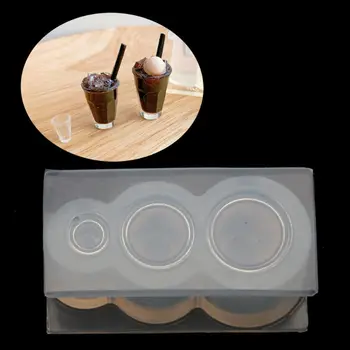 3D Mini Taurės Butelis Aukšti Kulniukai Duona Puodą Pakabukas Dervos Lieti Pelėsių Silikono Formos Rinkinys Miniture Maisto Žaisti Pelėsių Įrankiai X4YA