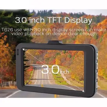 3Inch All-In-One Brūkšnys Cam Automobilių DVR Didelės raiškos 1080P Tachografo Kamera, Diktofonas Dvigubai Atbulinės eigos Vaizdai Auto Dropshipping
