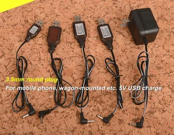 4.8 V 3,6 V 6 V 7.2 V nuotolinio valdymo automobilių priedai,USB, įkroviklio jungtis,3,5 mm apvalus kištukas