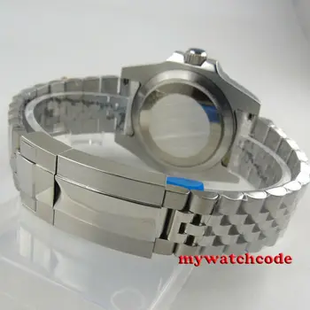 40mm bliger blue dial sapphire crystal keraminis bezel Automatinė mens Watch B389
