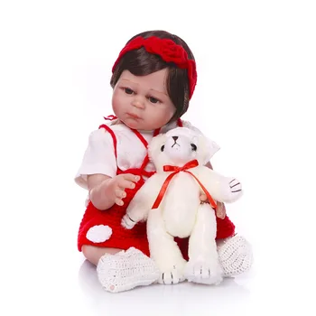 48m didelės rudos akys visų Silikono adora Tikroviška Bonecas Baby jaunikliai ir mielas žindukas mados bebe reborn lėles kūdikių žaislas 