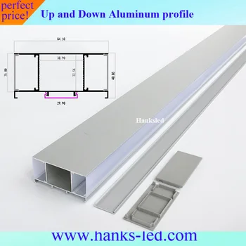 4pcs 2M sienos šviesa didžiulis ilgio aliuminio profilio kanalo