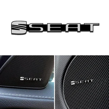 4pcs Modifikacija, Seat Leon Ibiza cupra Altea Tarraco mii aliuminio garso dekoratyviniai lipdukai modifikuoti priedai apdaila