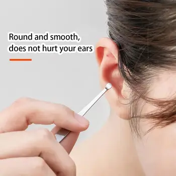 5-dalių rinkinys iš nerūdijančio plieno ausies pasiimti ausų šaukštas spiralės iškasti ausis ausis picker picker rinkėjų ausų, ausų valiklį P4Y0