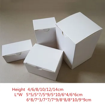 50pcs - 350gsm balto kartono dėžutė Kosmetikos pakabukas dovanų pakavimo, Aparatūros montavimo Led lemputės gaminio pakuotės, dėžutės