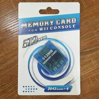 512M Žaidimas Kortelę NGC Game Cube Konsolės Atmintį atminties Kortelę, Už Nintend Wii Konsolės Atminties Kortelę