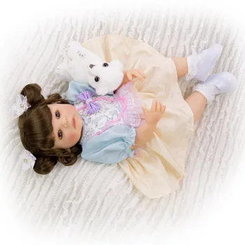 55cm Reborn Baby Doll Visą Silikono Bebe Bonecas Tikroviška mažoji princesė Realus Gyvas Švietimo lėlės Kalėdų Dovana Žaislai